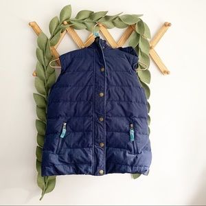 Boden Navy Puffer Vest